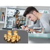 Ziamzra Threaded Insert M2.5 Melting Thread Pack of 100 Insertion
