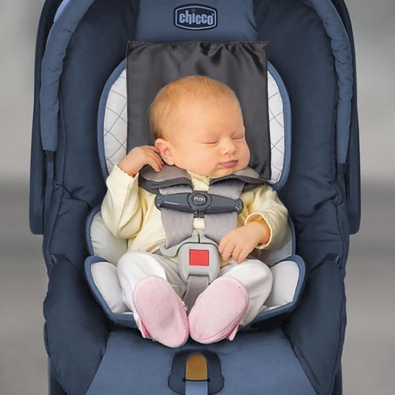 2 Pack Satin Car Seat Headrest Cover for Babies Satin