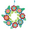 Baker Ross FC726 Flower Foam Rubber Wreath Craft Set -