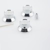 Wwomusic 3PCS Silver Metal Electric Guitar Top Speed Control Knobs
