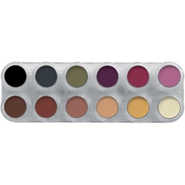 Grimas Eye Shadow Blush Palette FM Dark Shades Professional Makeup Highly Pigmented