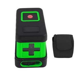 Laser Line Level Tool 5m Range High Visibility 2 Green Beam Self Leveling Laser Leveler for Furniture Installation