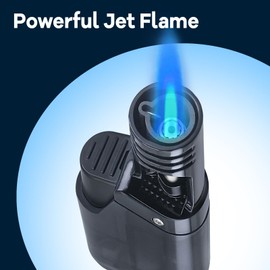 5 Pack Torch Lighter Mini Refillable Butane Lighters Utility Lighter Long Wand Pocket Lighter Windproof Gas Lighter Jet Flame Multi-Purpose for Candle Camping BBQ Grill(No Fuel) Assorted Colors