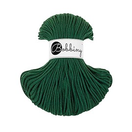 Bobbiny Junior Braided Macrame Cord 3mm (Pine Green) 100m