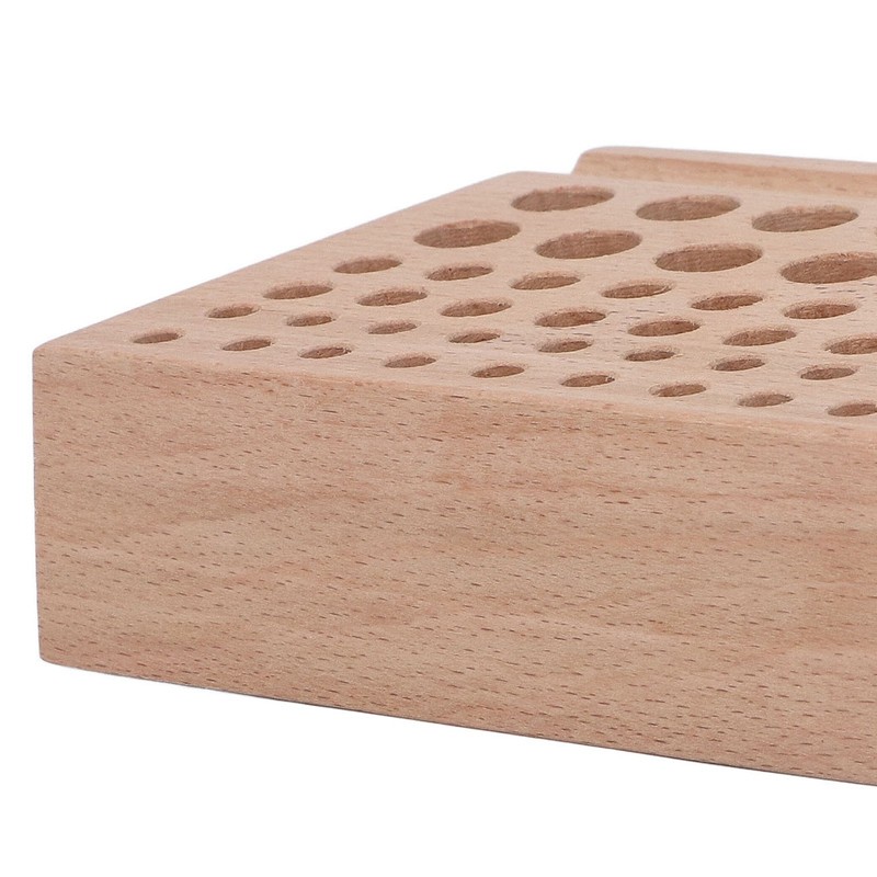 Leather Tool Holder 46 Holes Beech Wood Professional Leather Tool