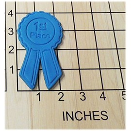 First Place Ribbon Shaped Fondant Cookie Cutter and Stamp #1151