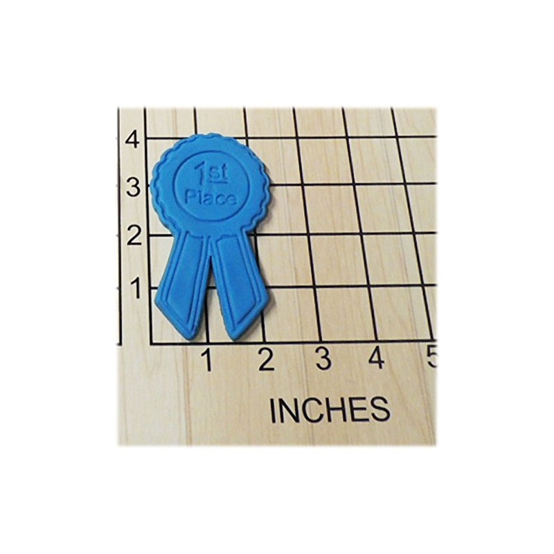 First Place Ribbon Shaped Fondant Cookie Cutter and Stamp #1151