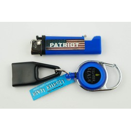 Bundle 2 Items - Lighter Leash Premium Clip and Patriot Lighter with Opener