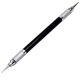 Citian Dual Tipped Leather Craft Stylus with 8 Replaceable Ballpoint Heads (0.6-3mm), for Embossing, Carving & Modeling, Spoon & Pen Ends