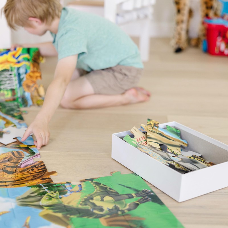 Melissa & Doug Land of Dinosaurs Floor Puzzle, 48 pc