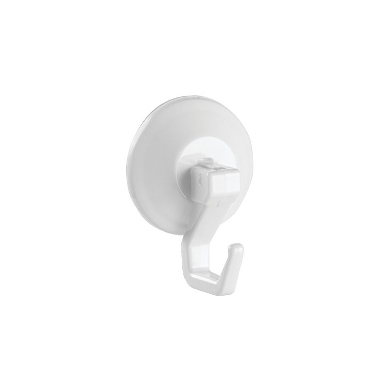 iDesign Power Lock Bathroom Shower Plastic Suction Cup Hooks for