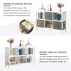 HOMISSUE 6 Cube Storage Organizer Shelf, Rustic Short Bookshelf with