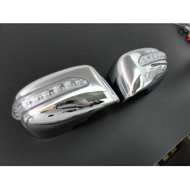 BRIGHTZ キューブ Z12系 LEDウィンカー付メッキドアミラーカバー 【 MIR-SID-148 】 347