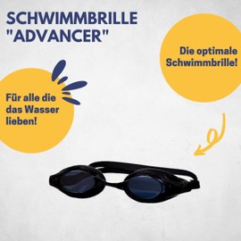 Best Sporting Children's Advancer Swimming Goggles with UV Protection I Children's Swimming Goggles Anti-Fog Black I Diving Goggles Children Girls & Boys I Swimming Goggles Kids I Swimming Accessories