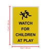 Watch For Children At Play Sign, 8.5 x 11 in"
