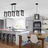 Poroulux Farmhouse Kitchen Island Lighting Black Dining Room Lights Ceiling