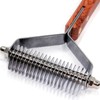 Extra Wide Undercoat Rake for Dogs, Cats - 20 Blade
