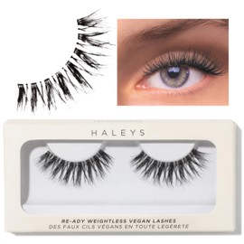 HALEYS Re-ady Weightless Vegan Lashes (Maximalist), Lightweight & Comfortable All-Day Wear, Made with Synthetic Fiber, Reusable Strips, Easy to Apply, Cruelty-Free