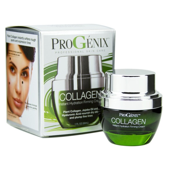 ProGenix Collagen Cream Facial Moisturizer Multi-Lift Plumping Collagen Firms & Smooths Fine Lines, Sagging Skin, & Wrinkles. Anti-Wrinkle Skin Care Face Lotion W/Hyaluronic Acid, 1 Oz
