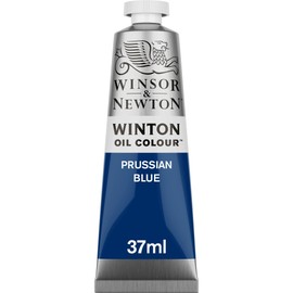 Winsor & Newton 1414538 Winton, fine high-quality oil paint, 37 ml tube with even consistency, light-resistant, high coverage, rich in colour pigments, Prussian blue