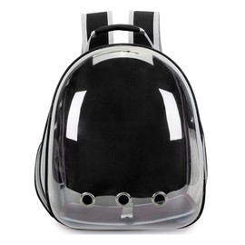 Cat Bubble Backpack Carrier for Small Medium Dogs Cats Carrying Bag, Airline Approved Pet Travel Carrying Bag Dog Hiking Walking Outdoor Backpack (Black)