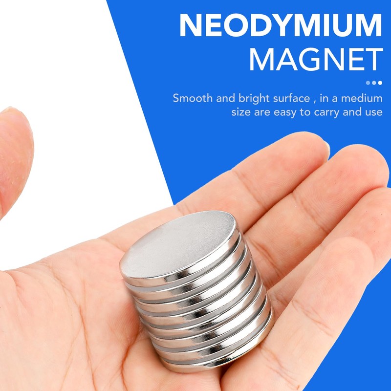 Super Strong Neodymium Disc Magnets with Double-Sided Adhesive, Powerful Permanent