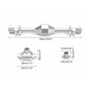 RC Rear Axle Housing Assembly Aluminum Alloy Axle Housing Set