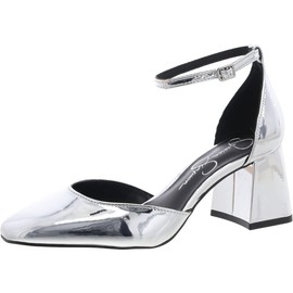 Jessica Simpson Women's Fulian Pump, Silver, 10