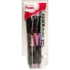 Pentel Click-n-Go Retractable Ballpoint Pens, Medium Black Ink, 3-Pack (BK450PP3M)