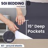 SGI bedding Queen 34" Split Top Flex Head Sheet 100%