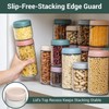 NETANY 6-pack 24oz Glass jars with Airtight Lids, Overnight Oats