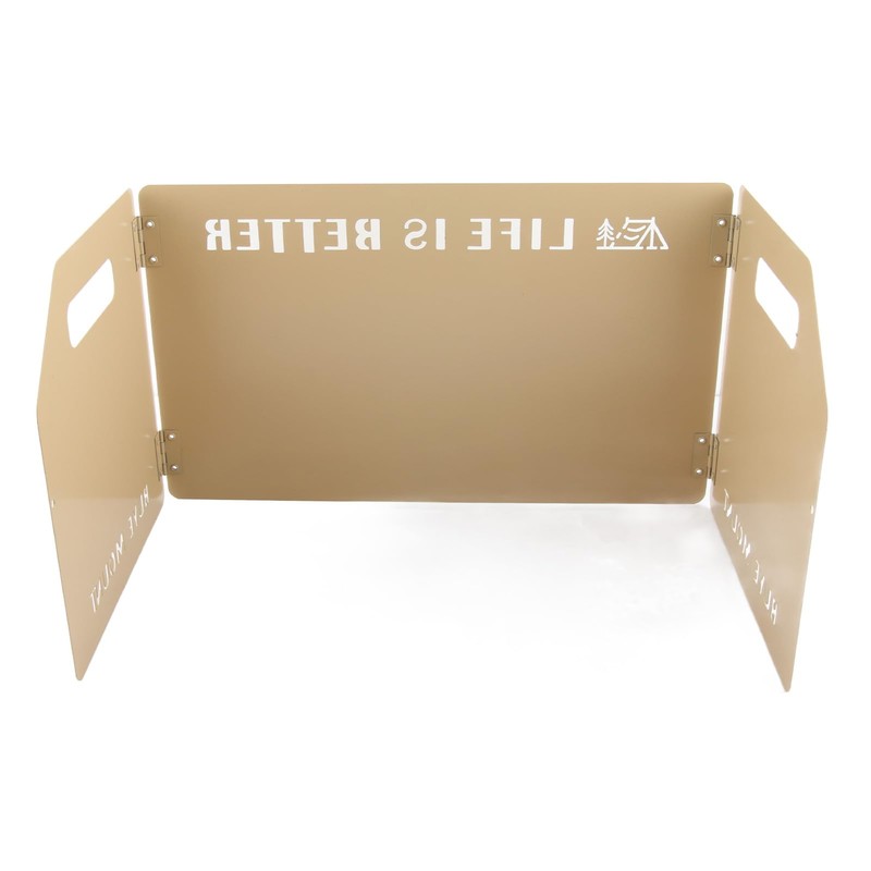 Camping Stove Windscreen, Metal Folding Design Practical Multifunctinal Camping Stove
