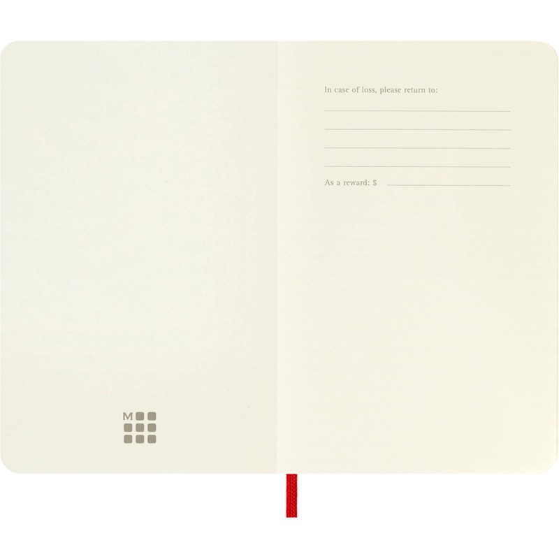 Moleskine Classic Plain Paper Notebook, Soft Cover and Elastic Closure