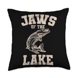 Angler, Fischer, Angel Fish Fish Outifts And Gifts Angel, Angler Fisherman Outfit Bass Fishing Throw Pillow, 18x18, Multicolor