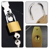 2 Pcs Solid Padlocks Heavy Brass Padlocks Security Small Lock