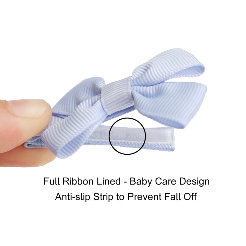 JOYOYO 50 Pcs Baby Hair Clips Small Size Bows 2