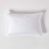 HOMESCAPES White Organic Cotton Pillowcase Standard Size 400TC 600 Thread