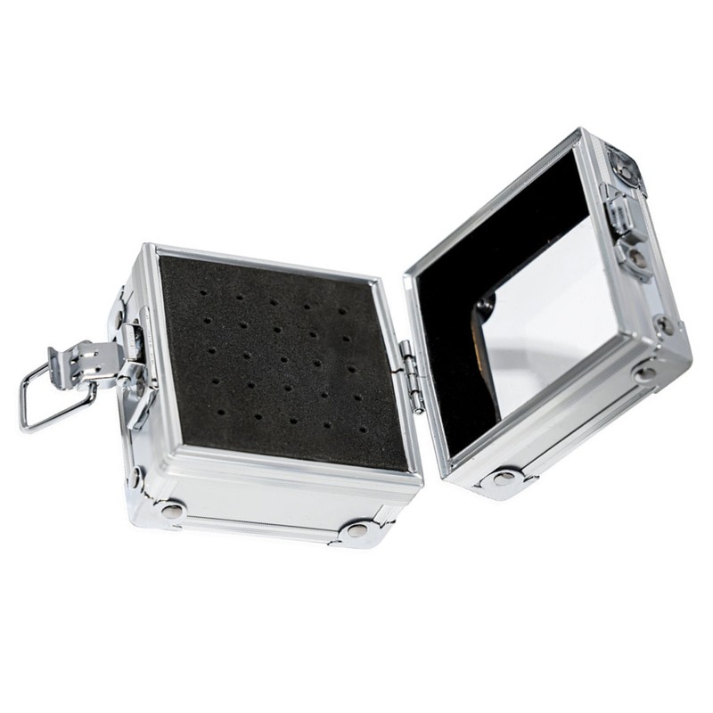 Nail Drill Bit Holder Case 25 Holes Transparent Flip Cover