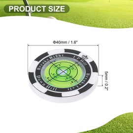 PATIKIL Golf Green Reader, Mini Golf Ball Marker for Putting Green with High Precision Green Reading Aid Golf Accessories Training Tool with Magnetic Hat Clip for Men Women, Green Black