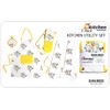 Olivia Rocco Kitchen Sets Apron Double Oven Gloves Towel Set