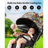 GOTOTO Baby Stroller Fan, Rechargeable Portable Fan with 2000 mAh
