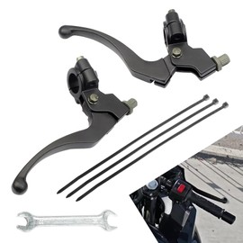 GRANDI 2 PCS Bike Brake Levers, Clutch Lever, Clutch Brake Handle Levers Perch, Compatible with Honda CRF50 XR50 (Black)