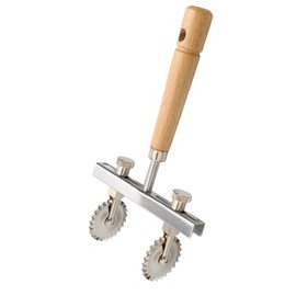 Eppicotispai Aluminium and Stainless Steel Double Adjustable Pastry Wheel