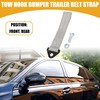 Partuto 1pc Tow Hook Bumper Trailer Belt Strap Universal -