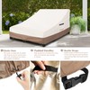 okcool 100% Waterproof Patio Double Wide Chaise Lounge Chair Cover,