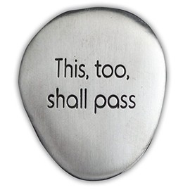 CA Gift SS125 This Too Shall Pass Soothing Stone, 1-1/2"