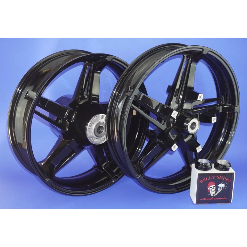 WILLY SHINY HARLEY 2024-2025 FORK LEG AXLE CAPS HEX DESIGN