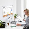 Monthly Calendar Whiteboard Dry Erase Cork Board Combo for Wall,