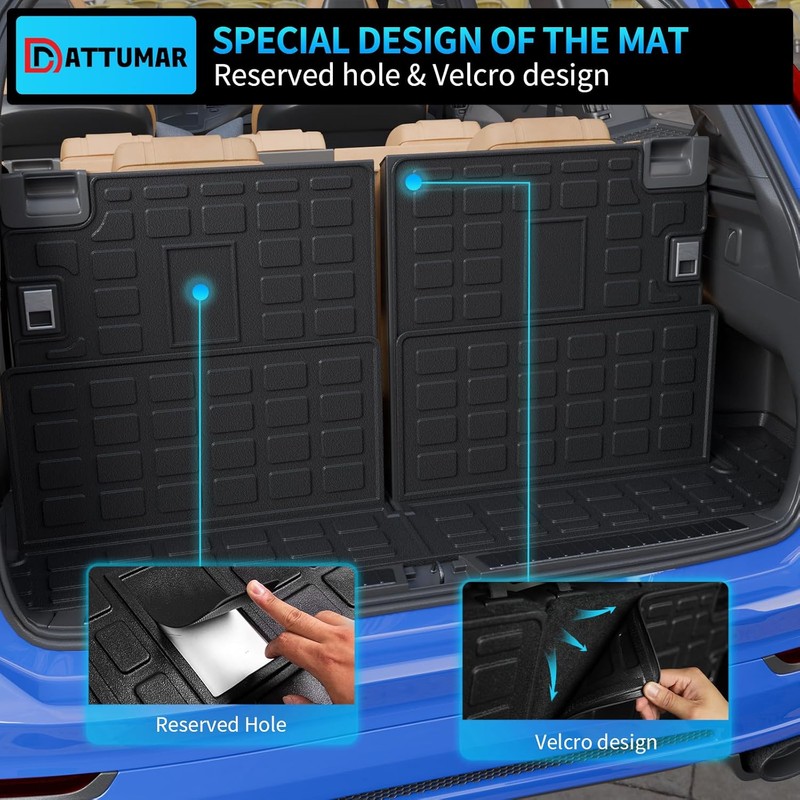 Cargo Mat Compatible with 2010-2024 Toyota 4 Runner 7 Seat