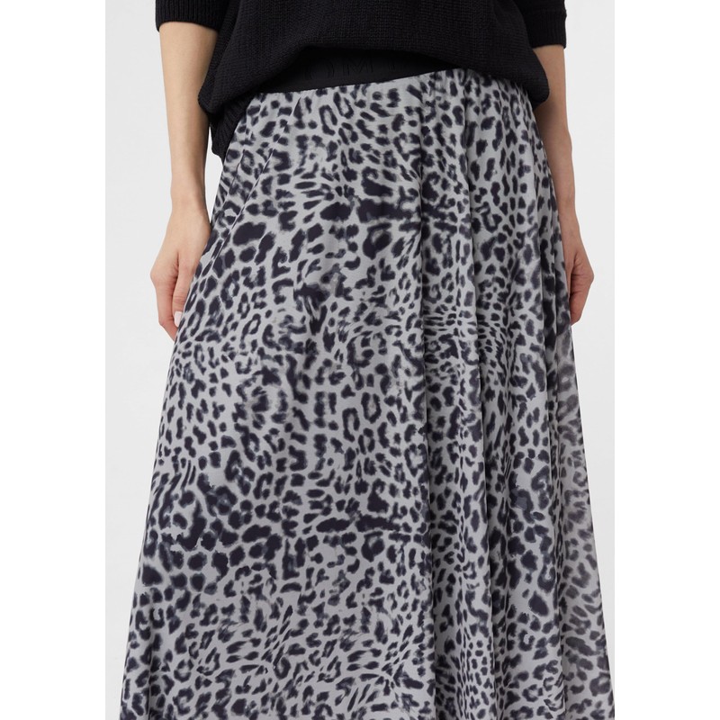 Mesh-Rock in Midi Länge schwarz 42